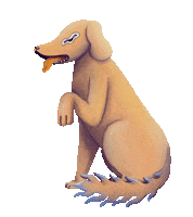 Dog Love Sticker by Gizenth