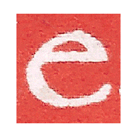 Typography E Sticker