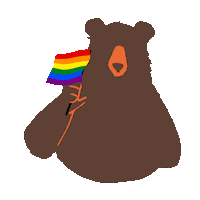BearNakedGranola pride pride month gay pride pride flag Sticker