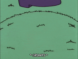 stepping homer simpson GIF