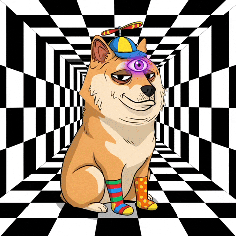 Sitting Digital Art GIF by Doge Pound