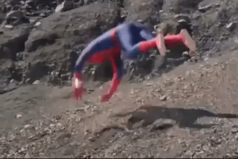 Spider-Man Fall GIF by MANGOTEETH