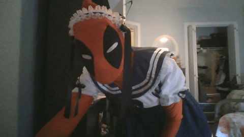 cosplay deadpool GIF