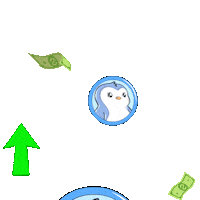 Crypto Penguin Sticker by Pudgy Penguins