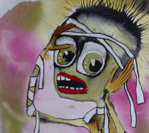 axart giphygifmaker art artist zombie GIF