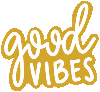 Flashing Good Vibes Sticker by Nyla Free Designs Inc