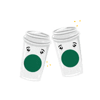 dance chilling Sticker by Starbucks India