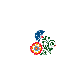 Flowers Wine Sticker