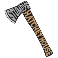 Sticker Throwing Sticker by Stumpy's Hatchet House