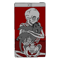 Tarot Calavera Sticker