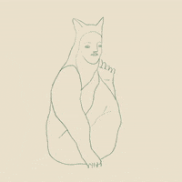 WeronikaMarianna cat doodle body 2d GIF