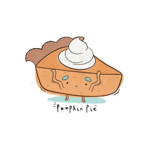 Pumpkin Pie Food Sticker by House Of Wonderland