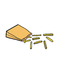 chips potato Sticker by Noha Bahr