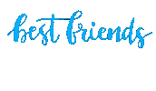 Best Friends Forever Calligraphy Sticker