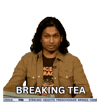 Tea Time Reaction Gif Sticker by Ashwin Gane
