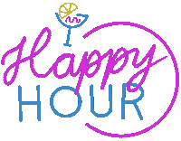 arturodesigns happy drinks happy hour happyhour Sticker