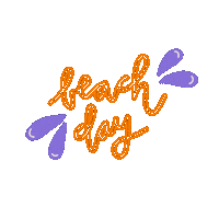 See Beach Day Sticker