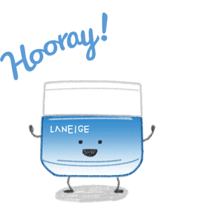 cream hooray Sticker by Laneige Korea