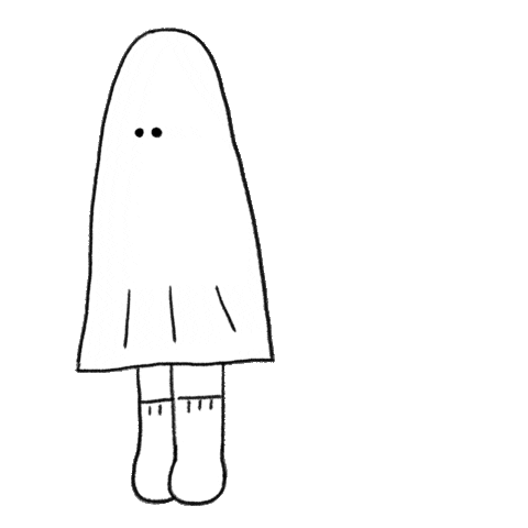 Ghost Boo Sticker by ooloveletter