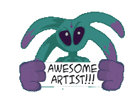 Awesome Artist Sticker by Doggygraphics