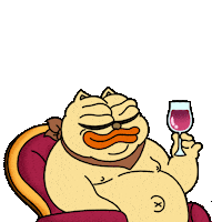 Cheers Wine Sticker by ChonkyCom