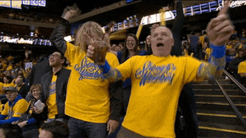 happy golden state warriors GIF by NBA