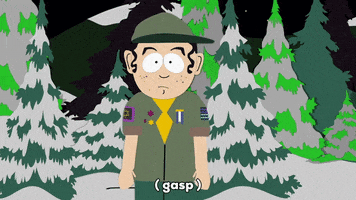 scared suprised GIF by South Park 