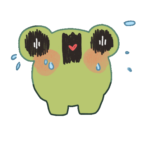 Frog Sweating Sticker