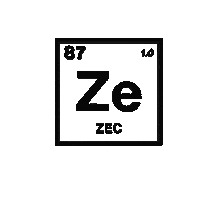 Periodic Table Logo Sticker by Noir Sur Blanc Records