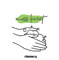 Cleaneco hands clean eco washinghands Sticker