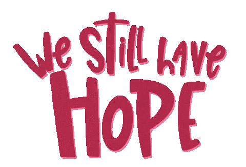 Lettering Hope Sticker