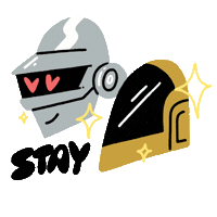 Daft Punk Sticker by Matt Joyce