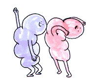 Dance Friends Sticker by Neil Sanders