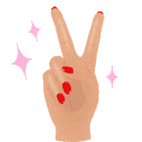 Hand Peace Sticker by Le Mini Macaron
