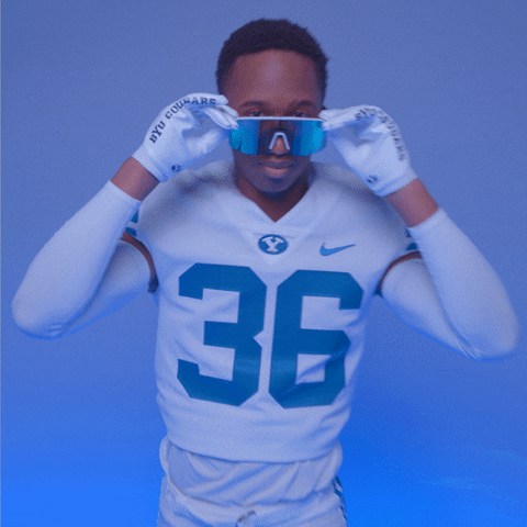 Byu Football Flirt GIF by BYU Cougars