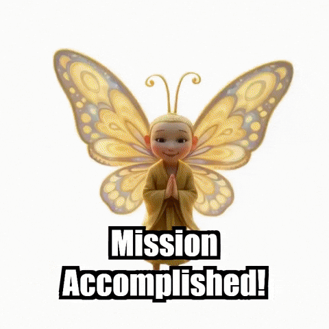 Mission Accomplished Success GIF by BuddhaFlyJourney