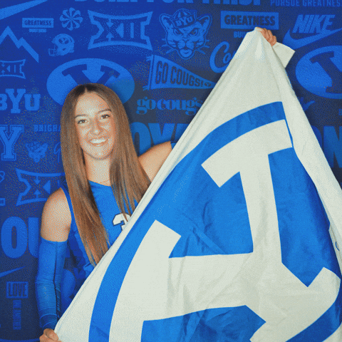 Ncaa Volleyball Go Cougs GIF by BYU Cougars