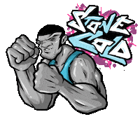 SeanoGohard knockout cartoon ufc graffiti Sticker
