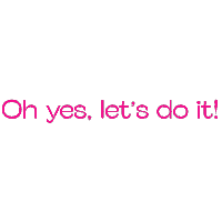 Typography Lets Do It Sticker by Worköholics