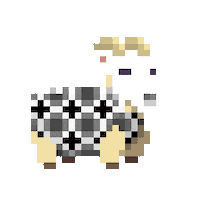 subpixel ready goat pattern geometric Sticker