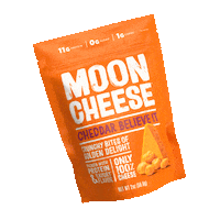 mooncheesesnacks moon cheese mooncheese cheddarbelieveit cheddar believe it Sticker