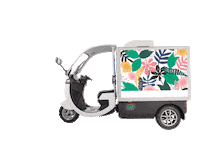 Delivery Scooter Sticker