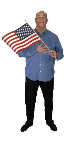 Waving American Flag Sticker by Jon Taffer