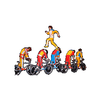 Bicycle Running Sticker by Ringling Bros. and Barnum & Bailey