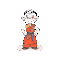 Little Buddha Peace Sticker by Zhot