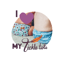 TickleTots cloth nappy reusable nappy tickle tots Sticker