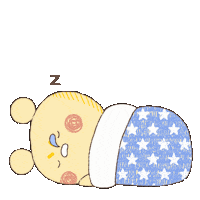 Tired Good Night Sticker by Simian Reflux