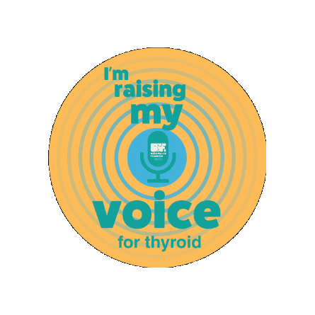 Raise Your Voice Sticker by Britishthyroidfoundation