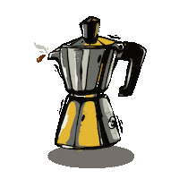 ShucksArtandDesign coffee joe hotcoffee 咖啡 Sticker