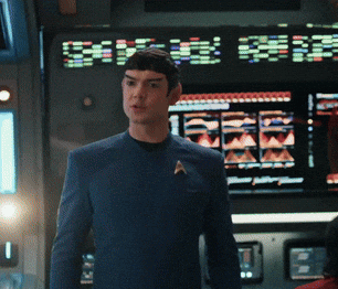 xandara giphyupload rainbow star trek spock GIF